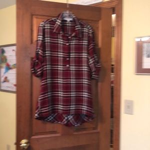 Plaid tunic